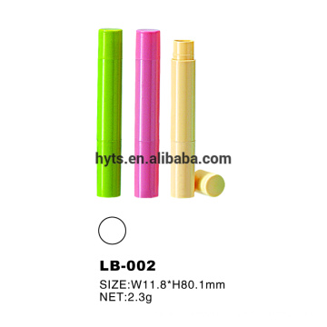 2.3g plastic mini lip balm container tubes